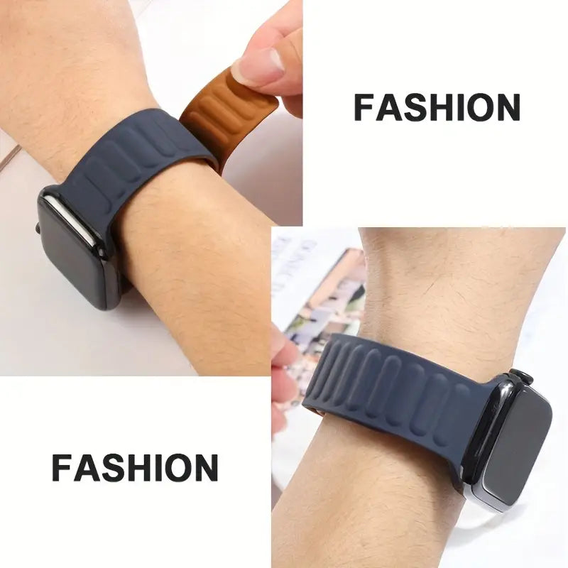 For Apple Watch Silicone Magnetic Bands great