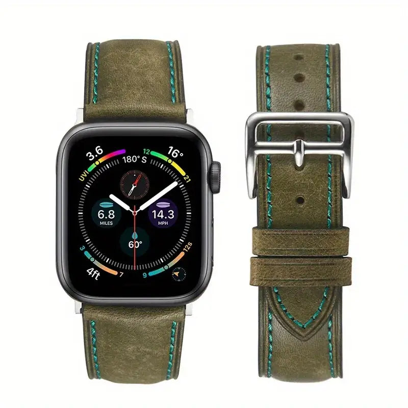 For Apple Watch Vintage Genuine Leather Bands great