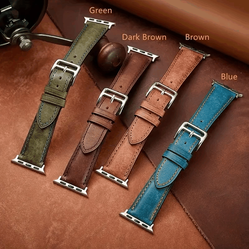 For Apple Watch Vintage Genuine Leather Bands great